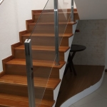 Guarda corpo de inox com vidro BH